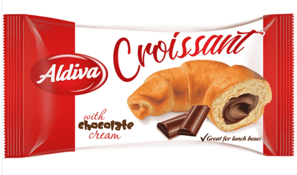 Aldiva Chocolate Cream Filled Croissant 30 gr 