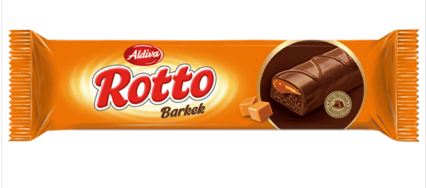 Aldiva Rotto Milk Chocolate Coated Caremelli Bar Cake 45 gr