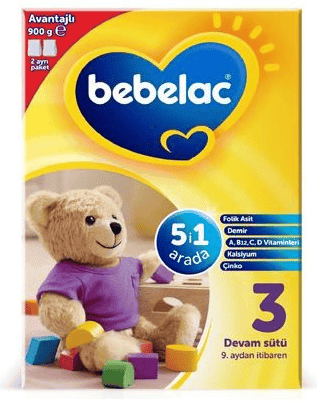 Bebelac Baby Food No 3 900 gr 