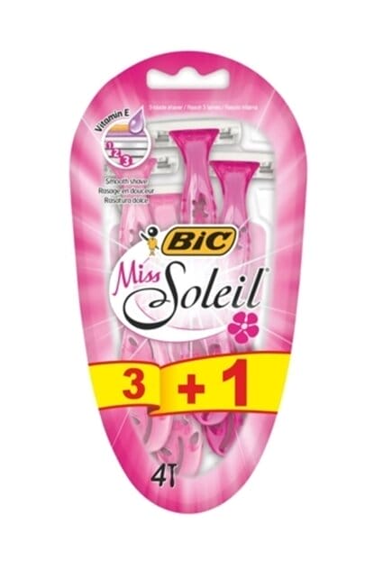 Bic Blister Çanta Üçlü Bıçak Miss Soleil 3+1 4 Adet