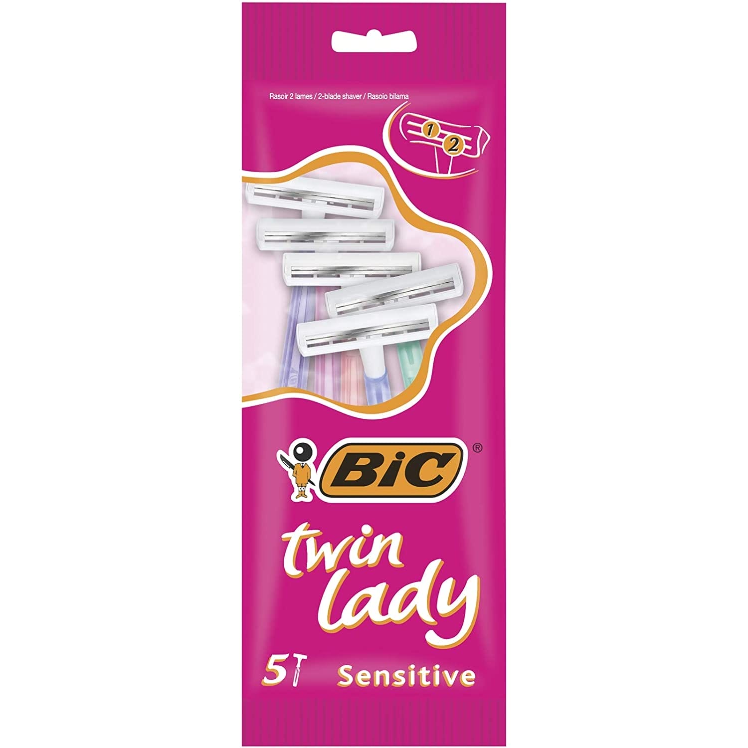 Bic Dispasable Razor Bag Twin Lady 5 pc 