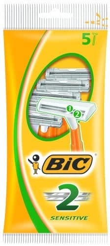 Bic Dispasable Razor Duo Blade Bag 5 pc 