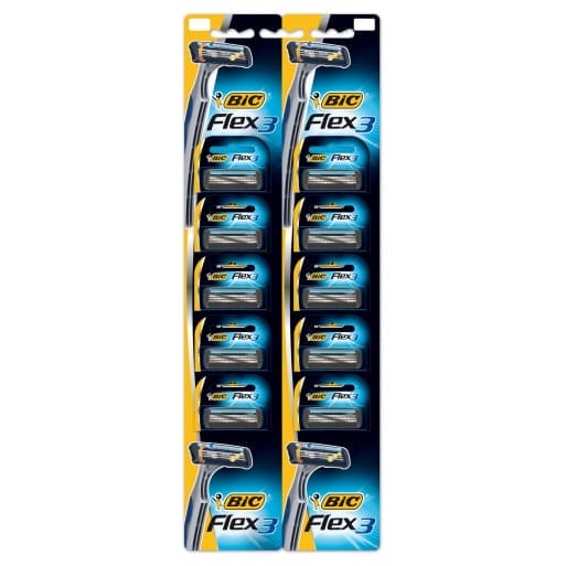 Bic Triple Blade Flex 3 Cartella 10 pc 