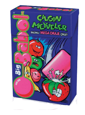 Big Babol Crazy Fruits Mixed Fruit Gum 36 gr