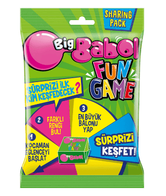 Big Babol Fan Game Karışık Meyve&orman Meyvesi Aromalı Sakız 75.6 Gr