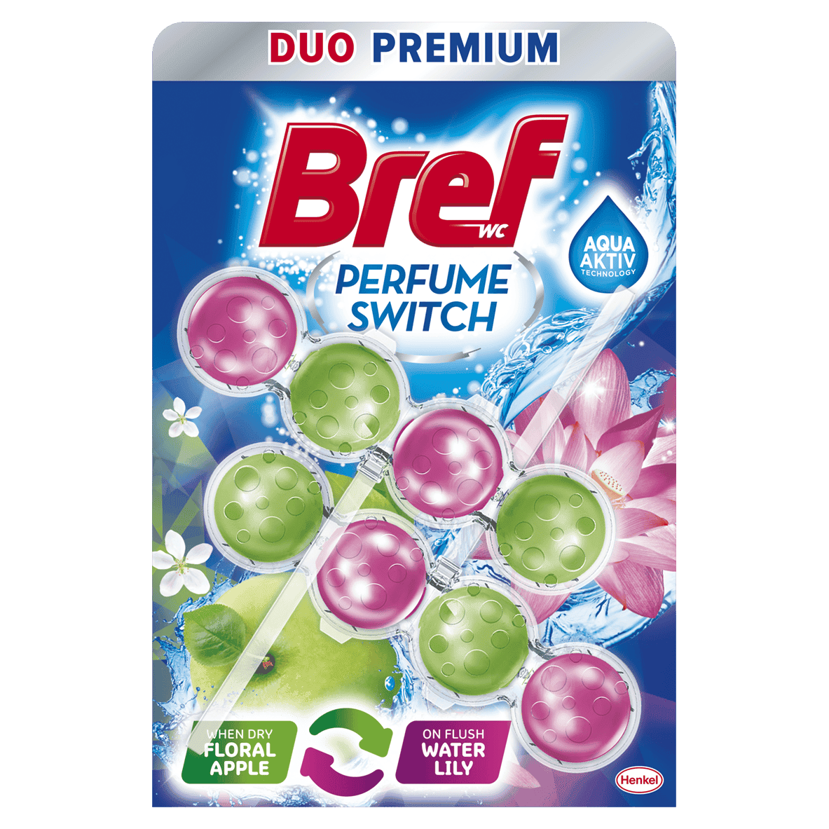 Bref Toilet Block Duo Premium Victoria&green Apple Duopack