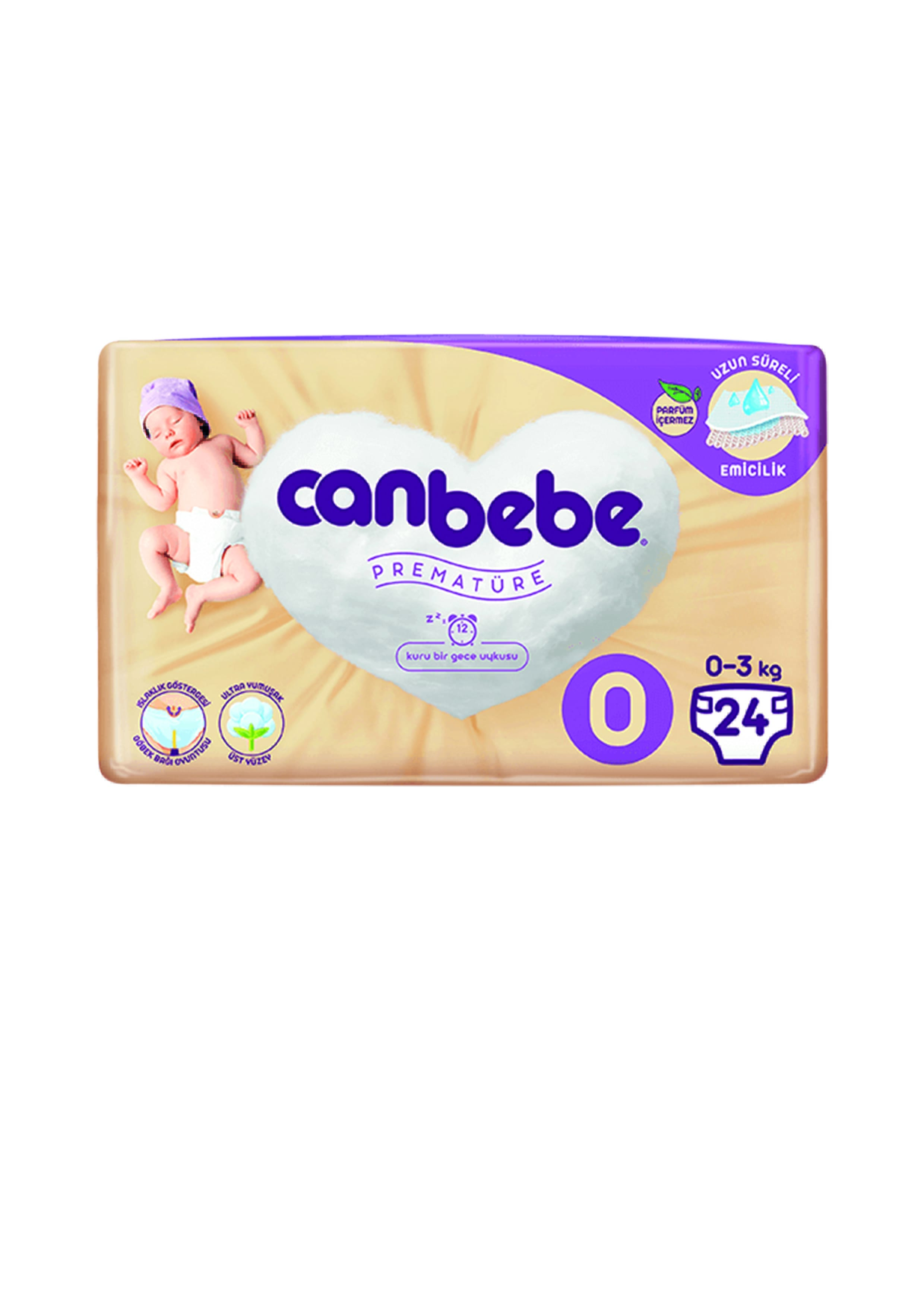 Canbebe Jumbo Paket No 0 24 Adet
