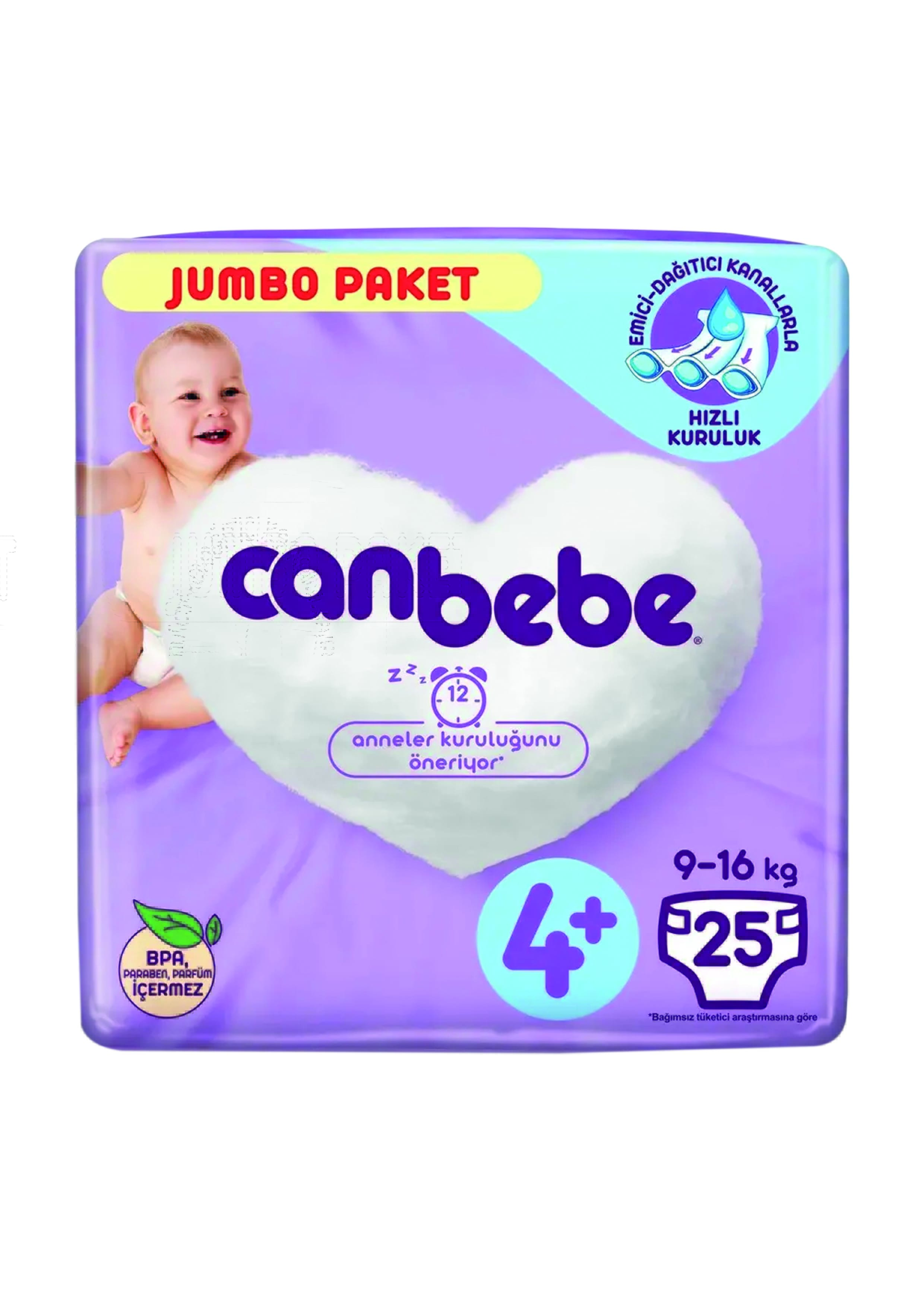 Canbebe Jumbo Paket No 4+ 25 Adet