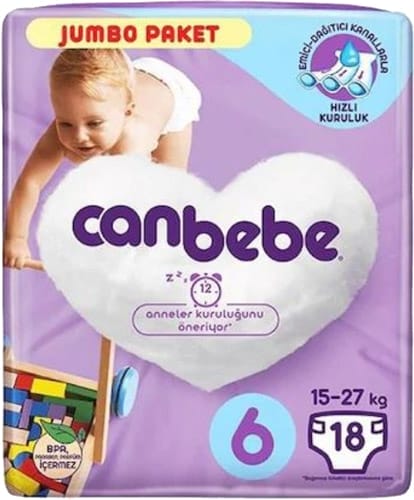 Canbebe Jumbo Paket No 6 18 Adet