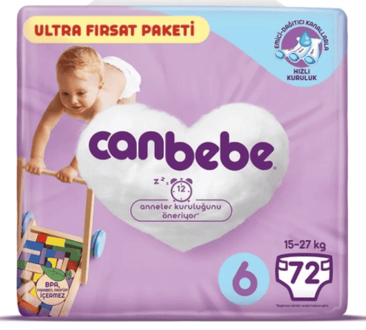 Canbebe Ultra Fırsat Paketi No 6 72 Adet