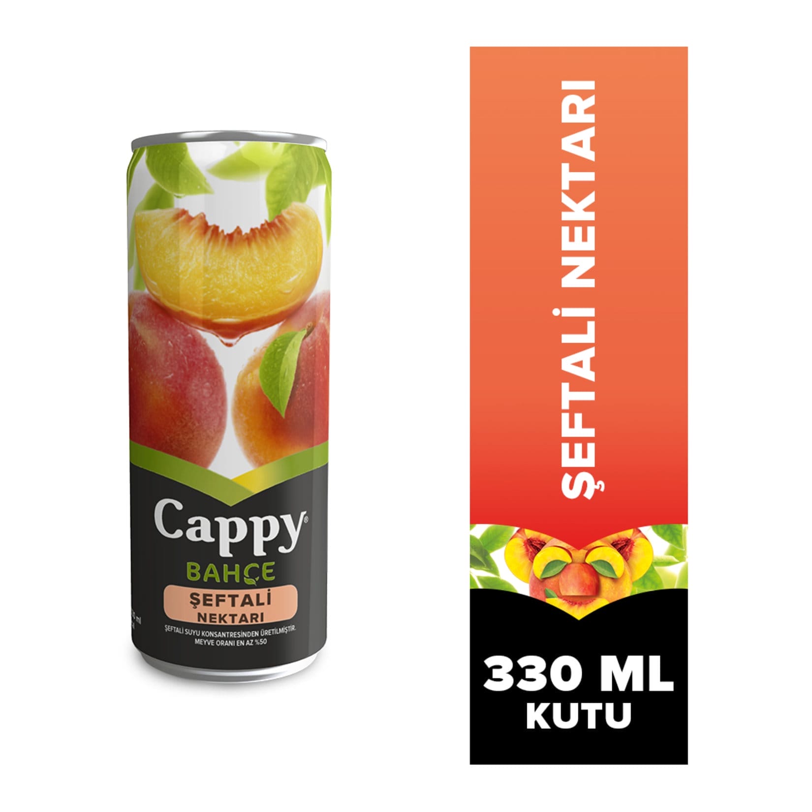 Cappy Meyve Suyu Şeftali (Teneke Kutu) 330 Ml