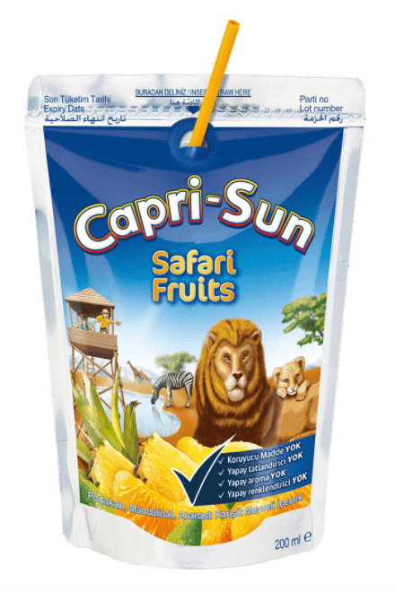 Capri Sun Meyve Suyu Safari 200 Ml