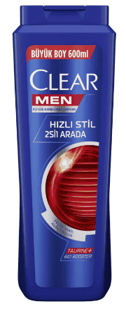 Clear Men 2 Si 1 Arada Hızlı Stil Şampuan 600 Ml