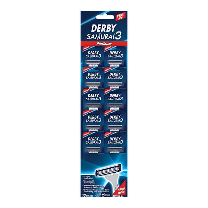 Derby Disposable Type Cartella Samurai 3 Platınum 10 pc 