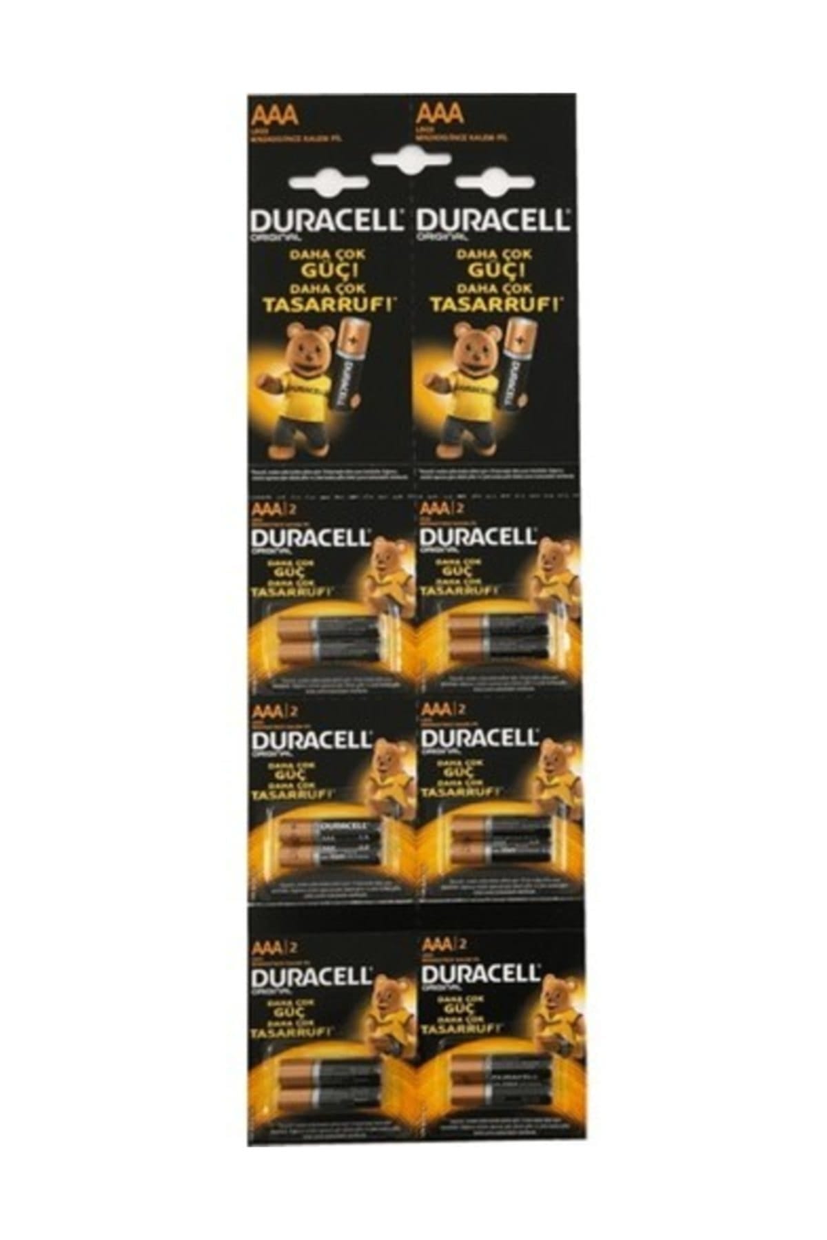 Duracell Hbdc Renk Kartelası Aaa 2'li 6'lı Paketi 12 Adet 