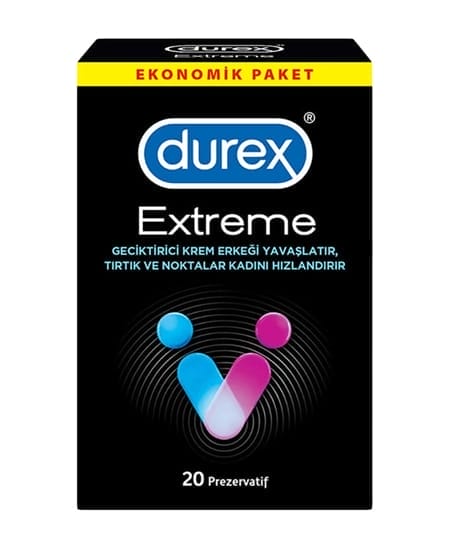 Durex Kondom Daha Uzun Performans Extreme 20 Adet
