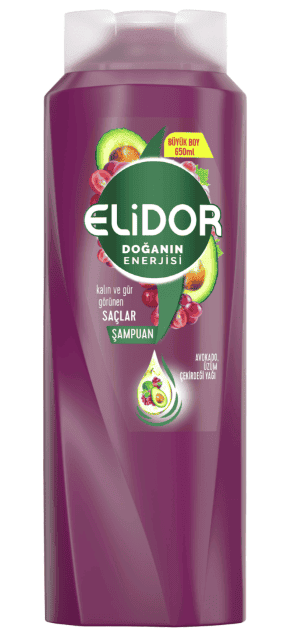 Elidor Avokado Ve Üzüm Çekirdeği Özü Şampuan 650 Ml