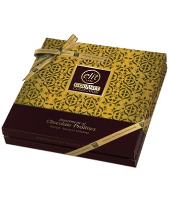Elit Çikolata Gourmet Collection Özel Kutu - Sarı 365 Gr