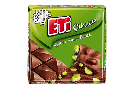 Eti Chocolate With Whole Pistachio 80 gr 