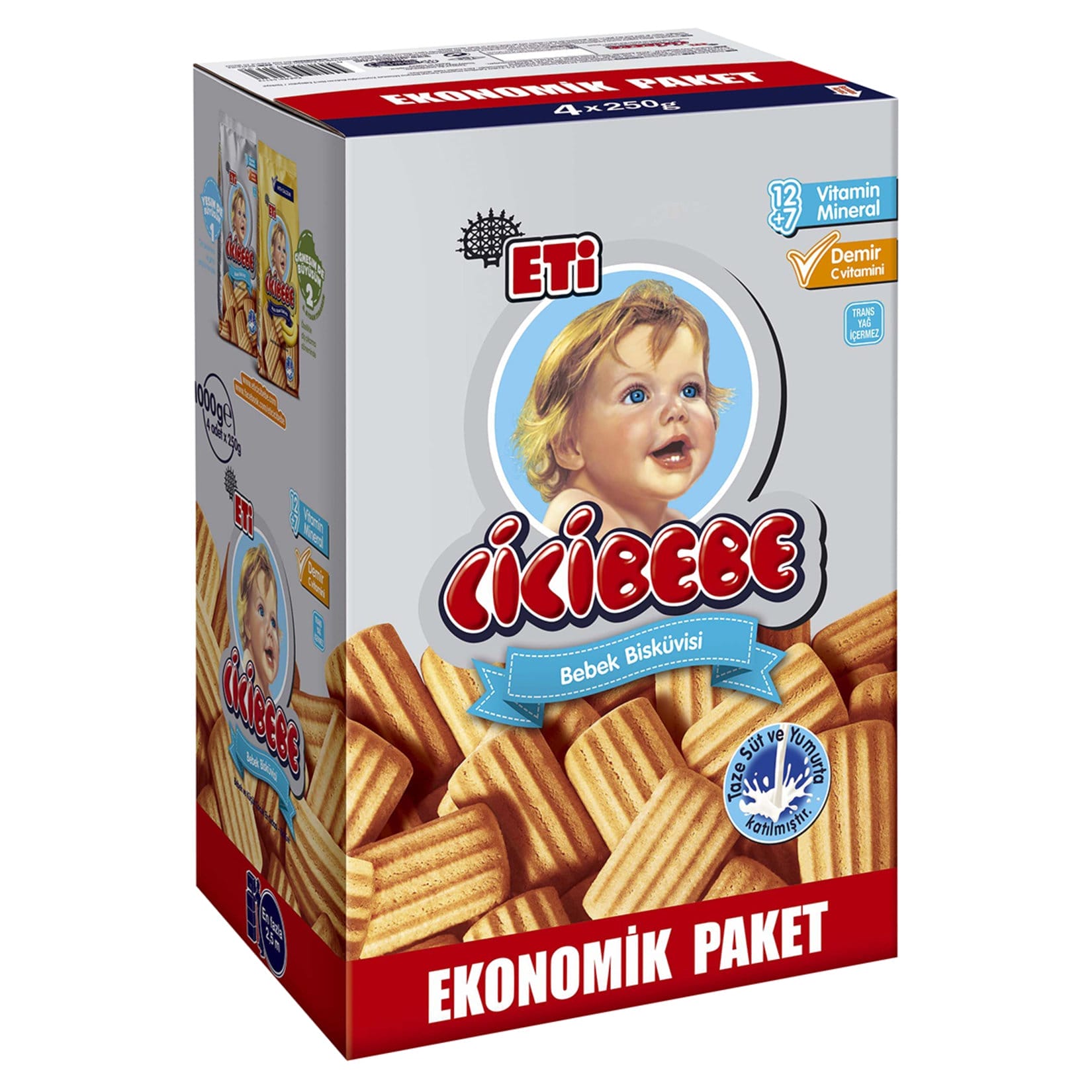 Eti Cicibebe Baby Biscuit Plain 1000 gr 