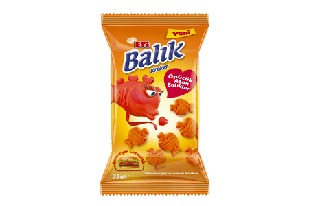 Eti Balık Öpücük Şekilli Kraker 35 Gr