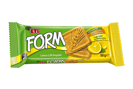 Eti Form Bran Biscuit With Lemon Fibre 50 GR 