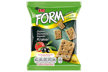 Eti Form Bran Cracker With Olive& Tomato 30 gr 