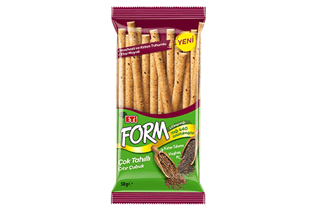 Eti Form Stick Cracker With Flax Seed 50 gr 