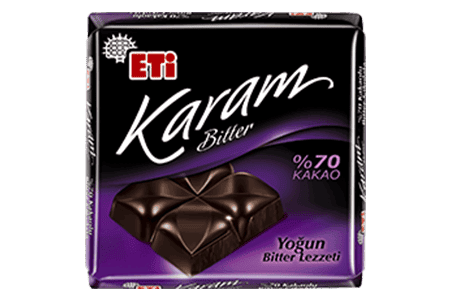 Eti Karam Bitter Çikolata %70 Kakaolu 80 Gr