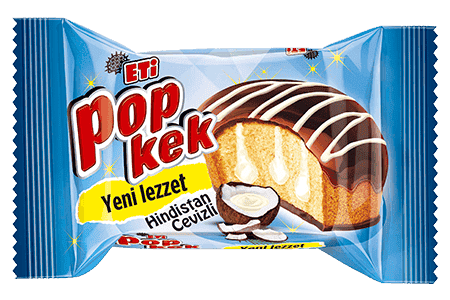 Eti Popkek Kakao Kaplamalı Hindistan Cevizi Soslu Kek 60 Gr