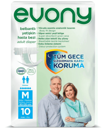 Evony Adult Diapers Medium 10 pc 