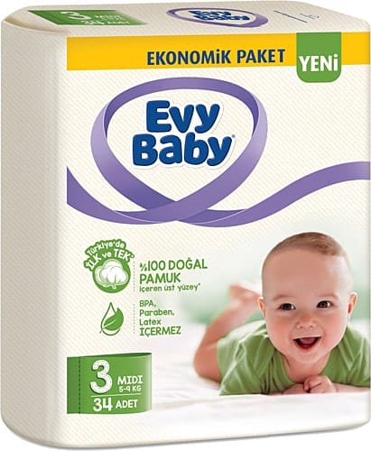 Evy Baby İkiz Paket No 3 34 Adet