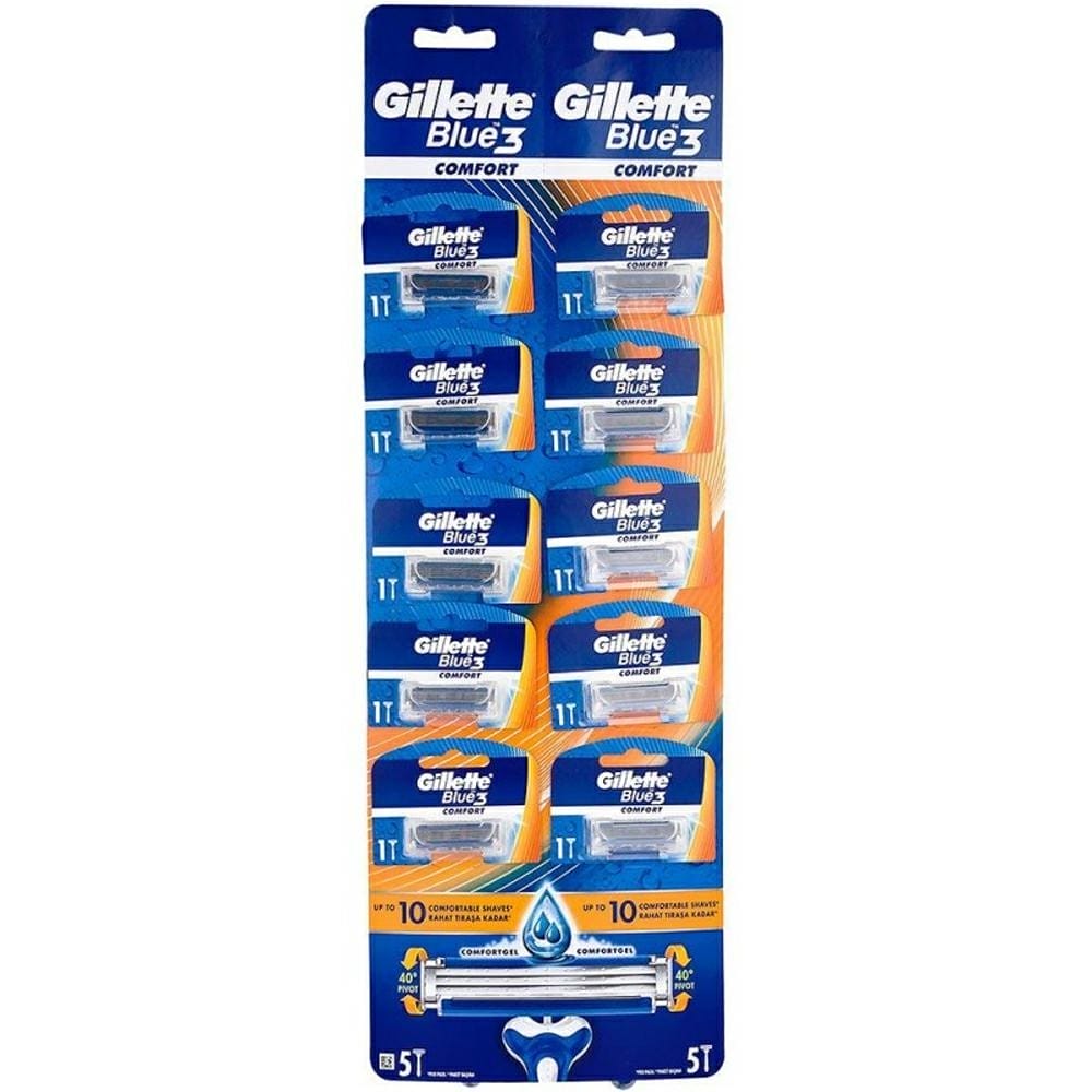 Gillette Blue 3 Cartella Disposable   10 Adet 