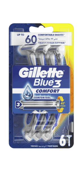 Gillette Blue 3 Comfort Disposable  6 Adet 