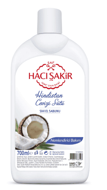 Hacı Şakir Sıvı Sabun Hindistan Cevizi 700 Ml