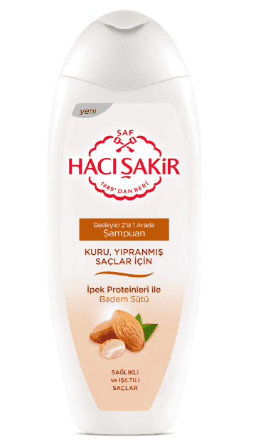 Hacı Şakir Shampoo Almond For Dry & Damaged Hair 500 ml