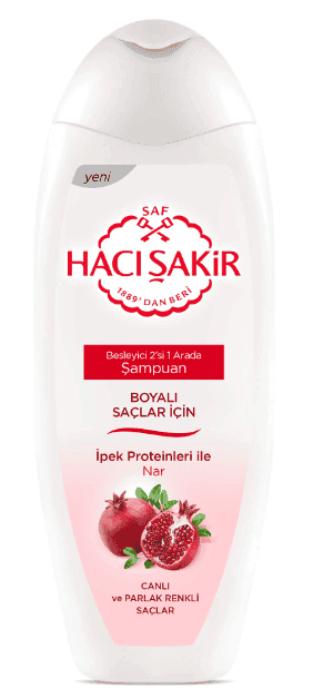 Hacı Şakir Shampoo Pomegranate For Colored Hair 500 ml