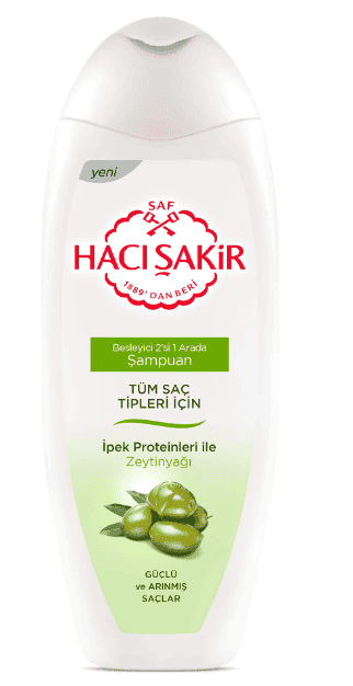 Hacı Şakir Shampoo With Olive Oil For All Hair Types 500 ml