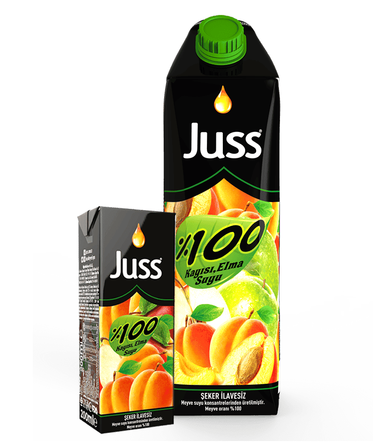 Juss% 100 Apricot Apple Juice 1 L 