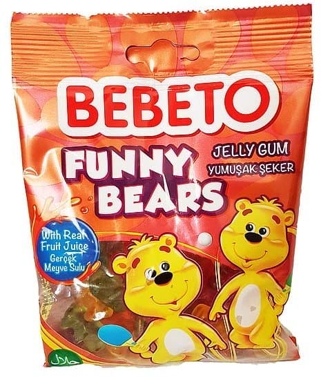 Kervan Gıda Bebeto Jelly Candy Bears 10 grX12