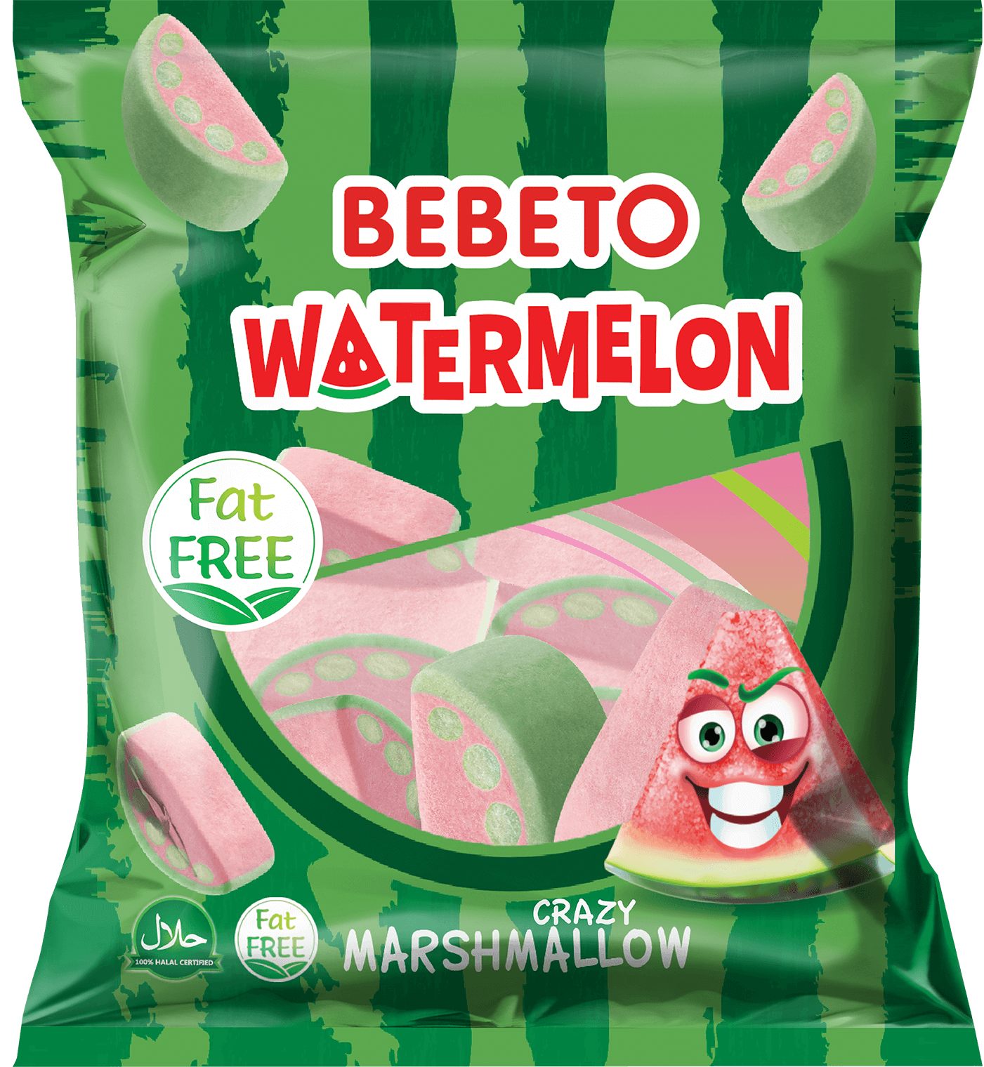 Kervan Gıda Bebeto Marshmallow Candy Watermelon 60 grX12