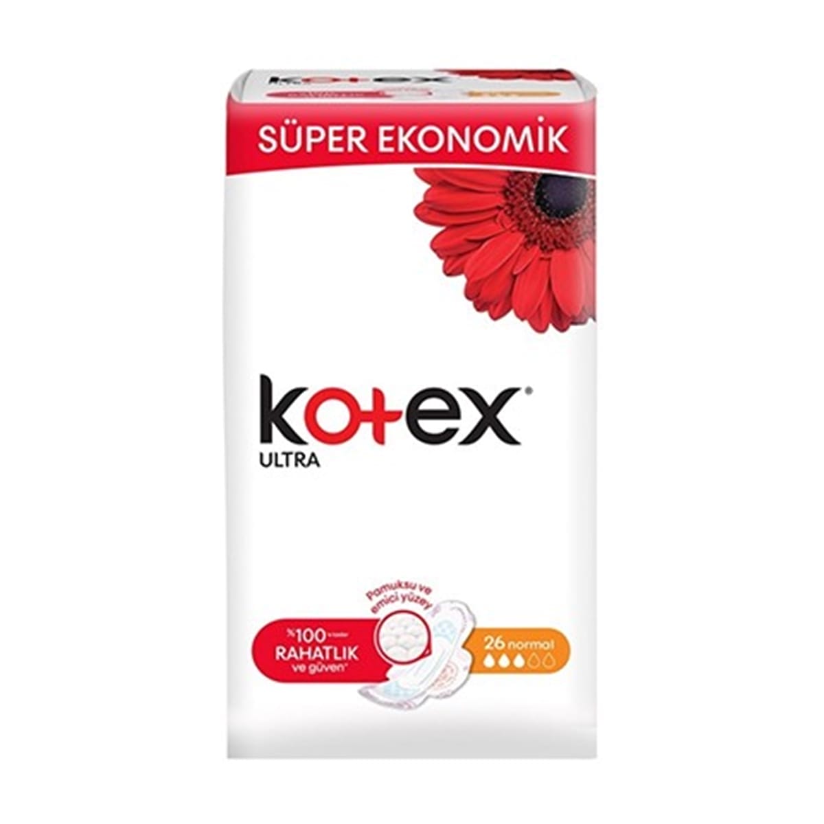 Kotex Ped Ultra Quadro Normal 26 Adet