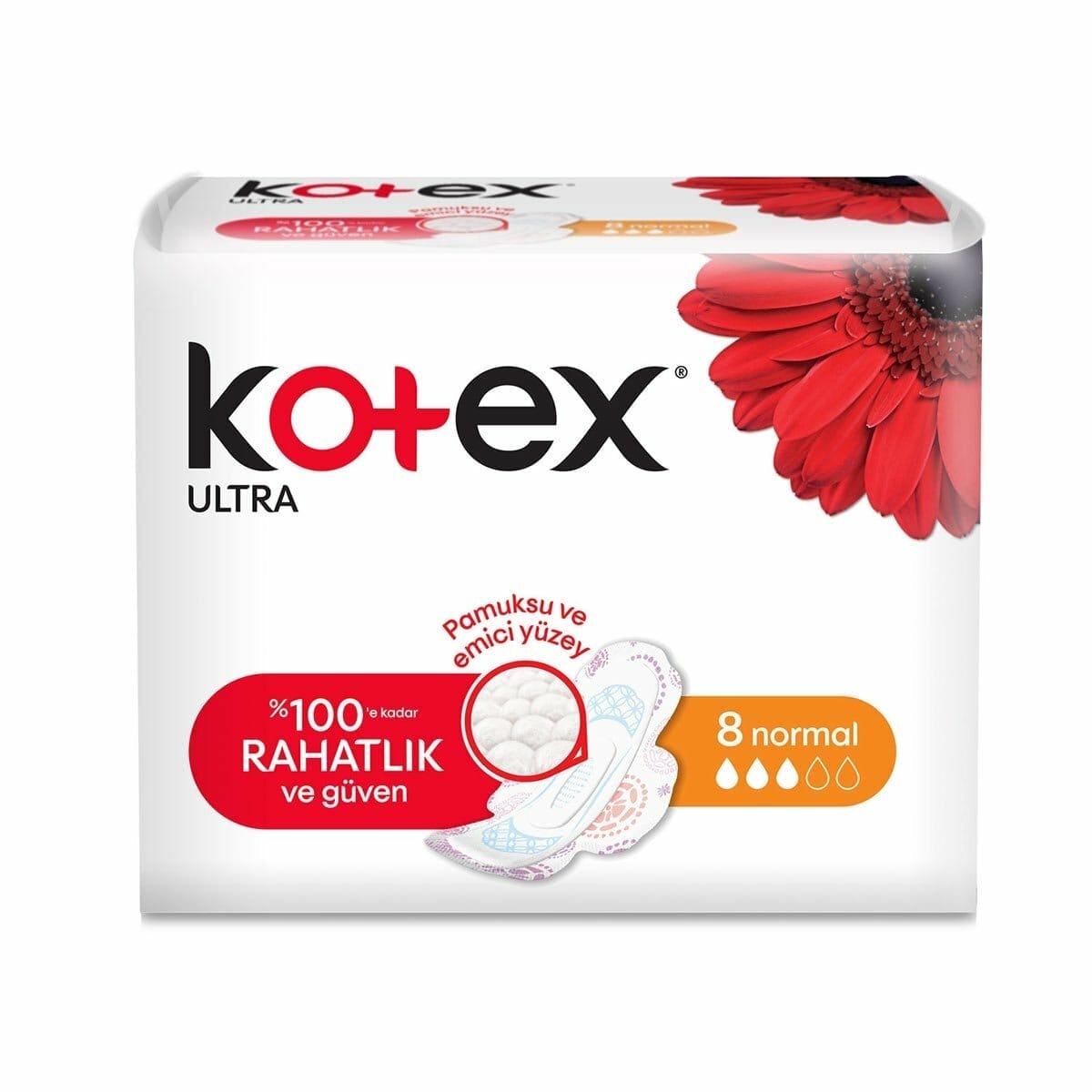 Kotex Pads Ultra Regular 8 pc 