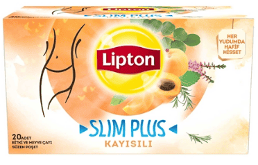 Lipton Slim Plus Poşet Çay Kayısı 20 Adet
