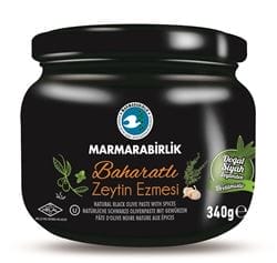 Marmarabirlik Olivepaste Spicy Glass 340 gr 