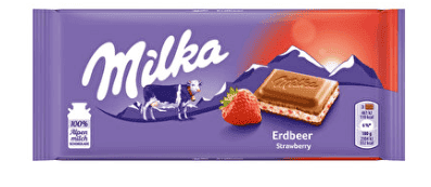 Milka Tablet Chocolate Strawberry Yogurt 100 gr