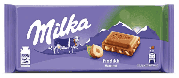 Milka Tablet Çikolata Fındıklı 80 Gr