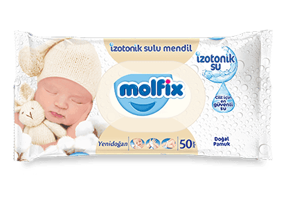 Molfix İzotonik Sulu Islak Mendil Yeni Doğan 50 Adet