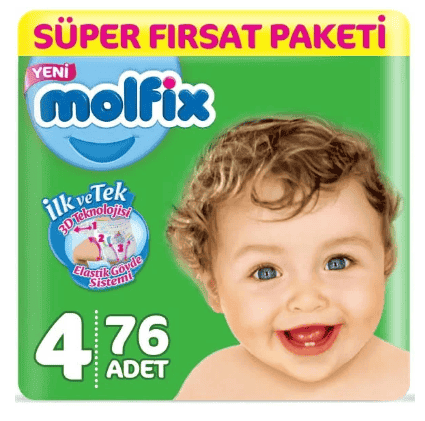 Molfix Süper Fırsat Paketi No 4 76 Adet