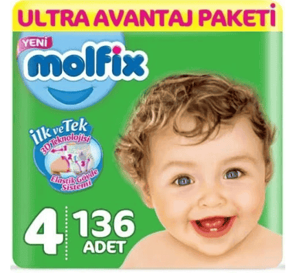 Molfix Ultra Advantage Package No 4 136 pcs